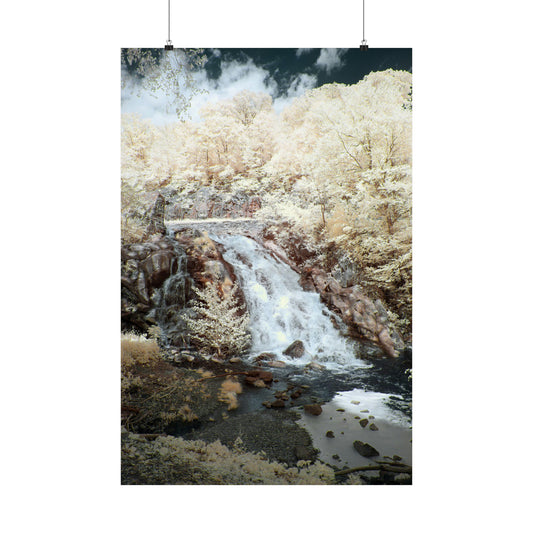 Antietam Dam Waterfall Matte Vertical Posters