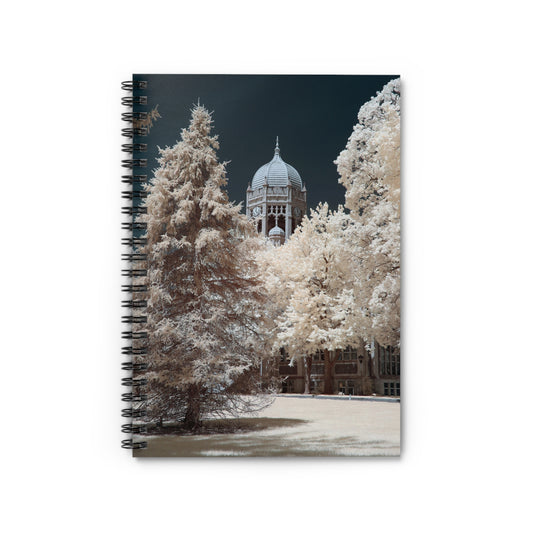 Above The Trees Infrared Spiral Notebook - Ruled Line