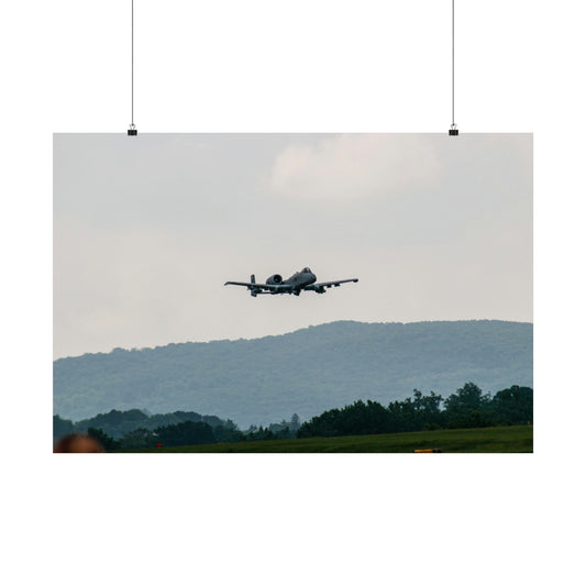 A-10 Warthog Inbound Matte Horizontal Posters